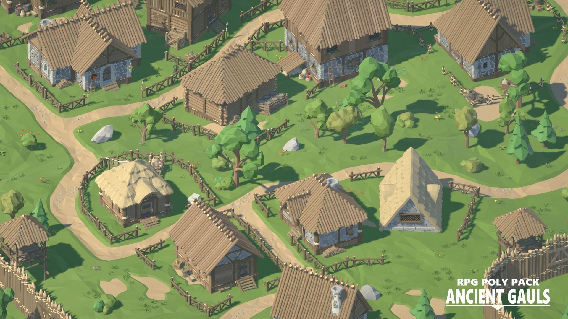 RPG Poly Pack - Ancient Gauls Low-poly 3D model_6