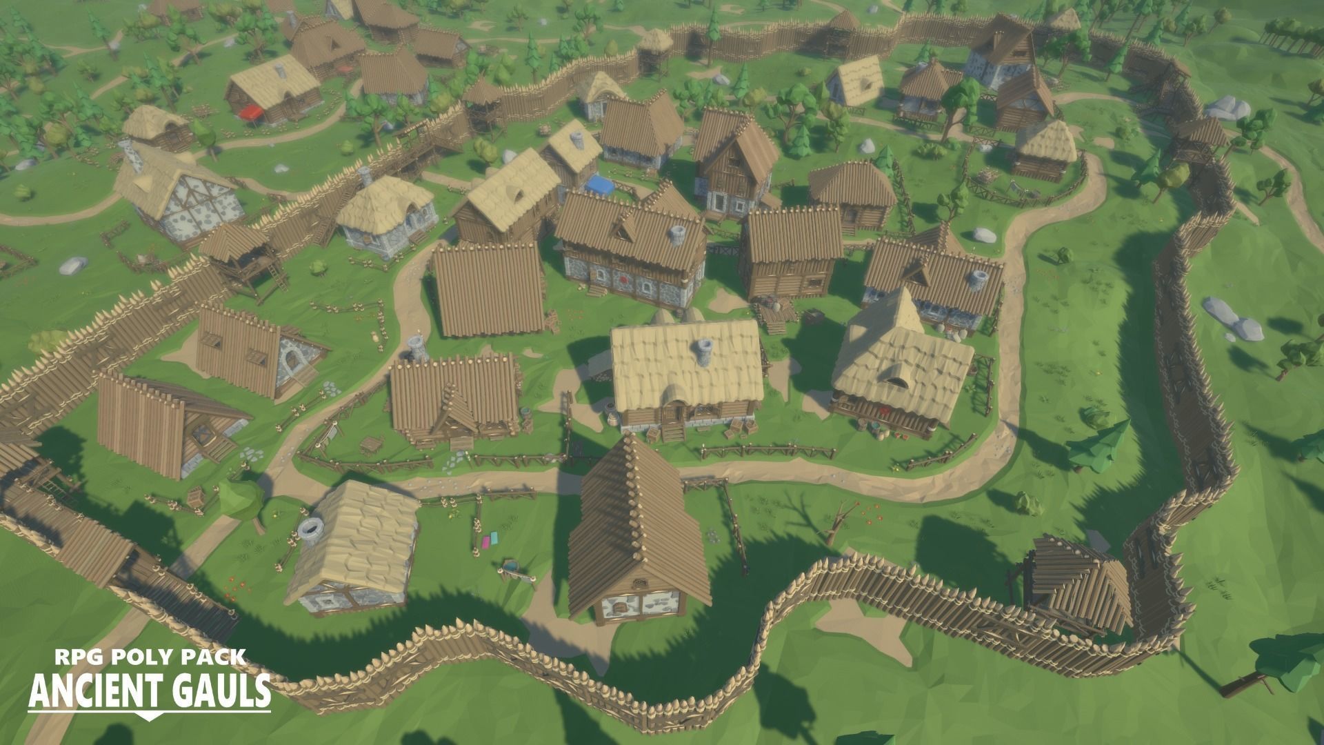 RPG Poly Pack - Ancient Gauls Low-poly 3D model_9