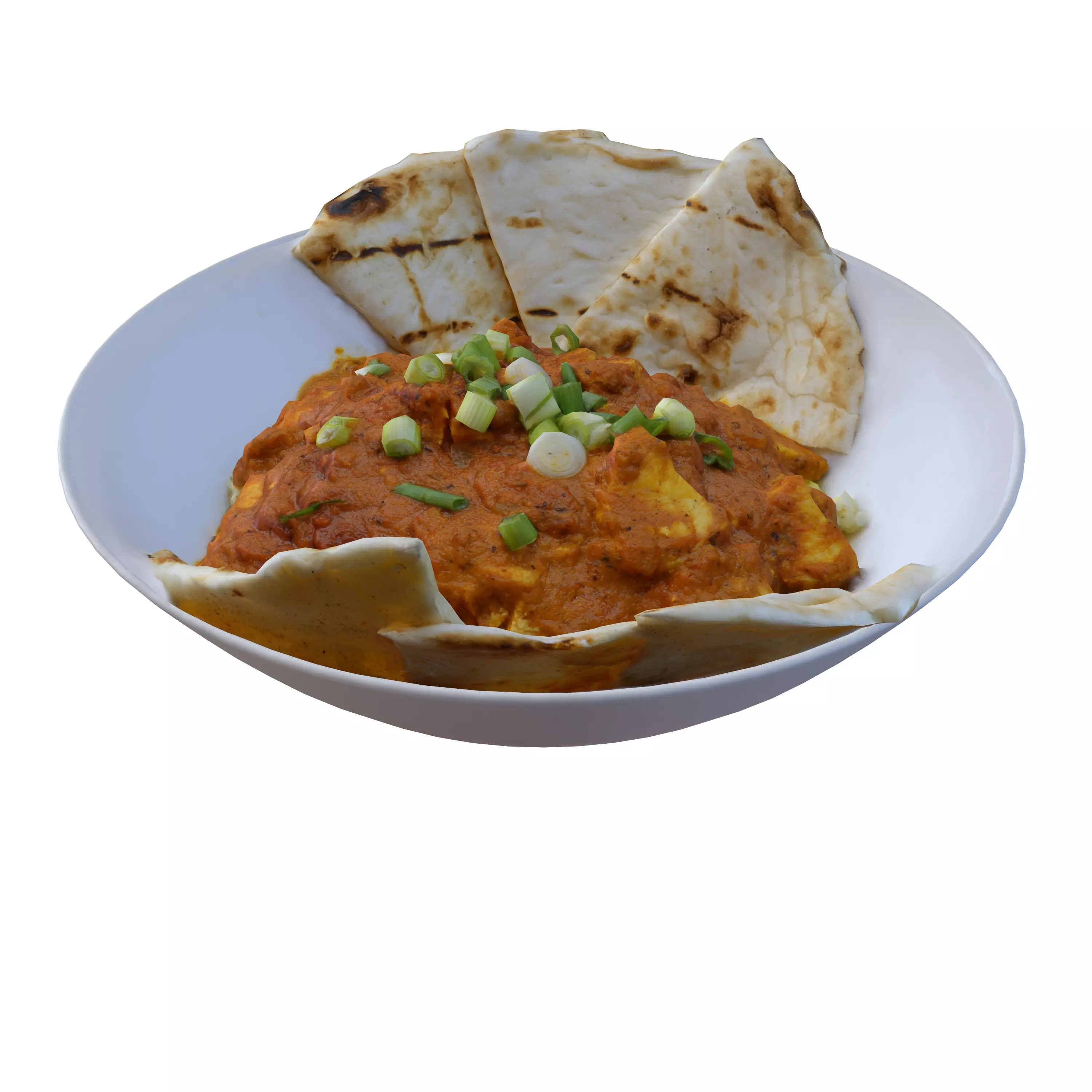 BUTTER CHICKEN RICE BOWL Low-poly 3D model_0