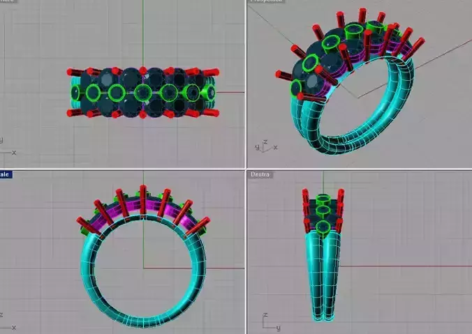 Eternity ring 3d model  printable An081