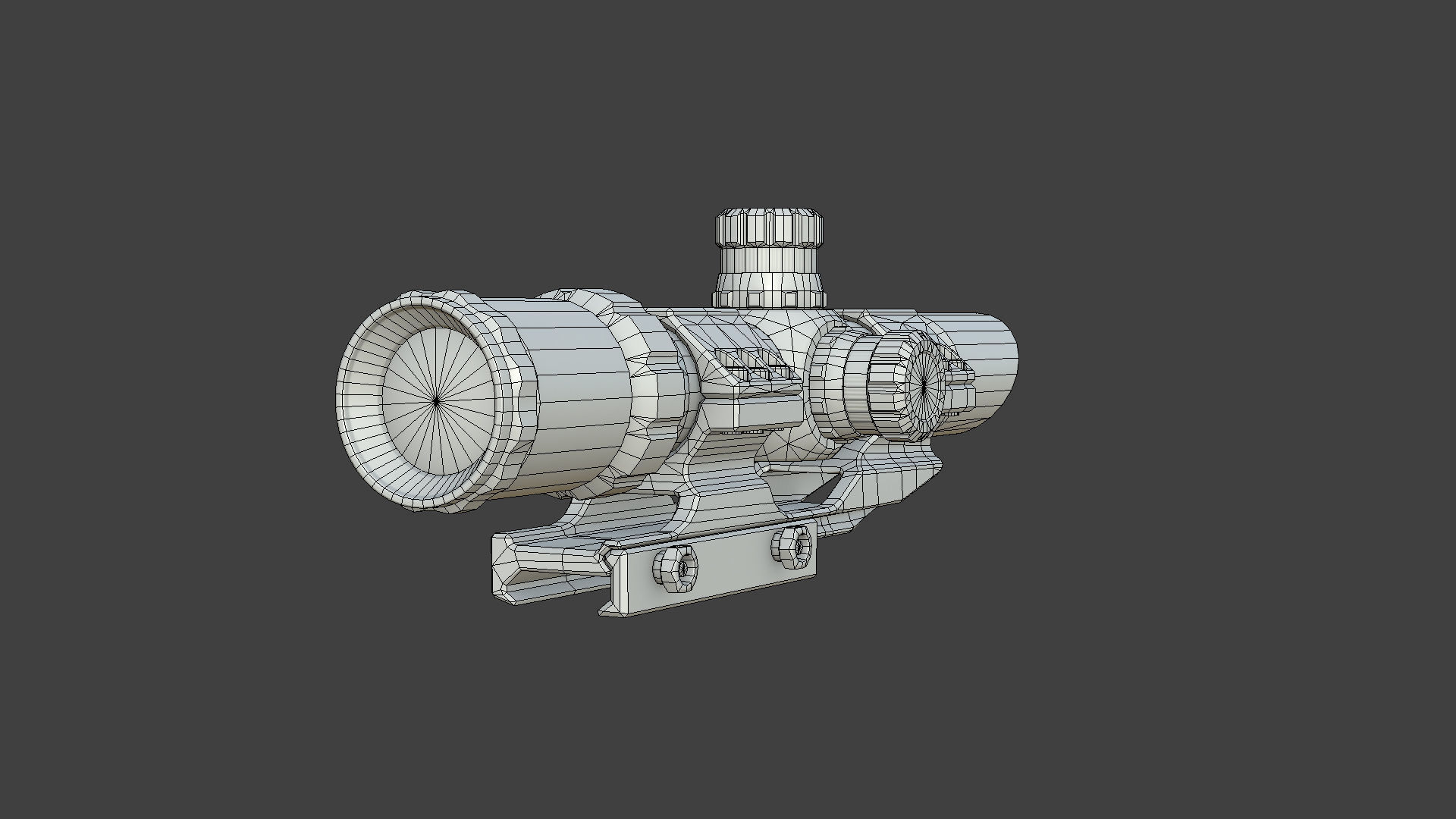 Weapon - Scope - 10 - TacticalCraftsman Low-poly 3D model_24