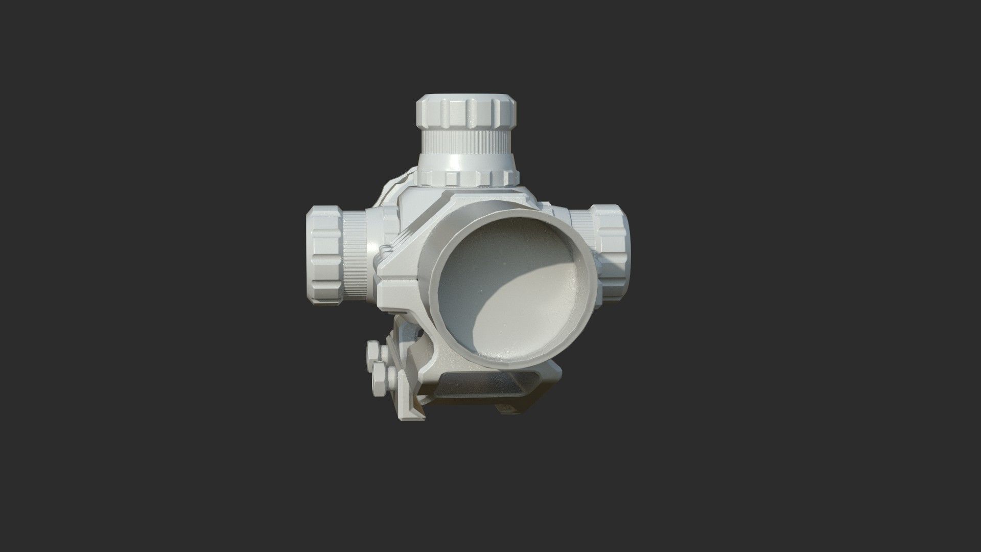 Weapon - Scope - 10 - TacticalCraftsman Low-poly 3D model_11