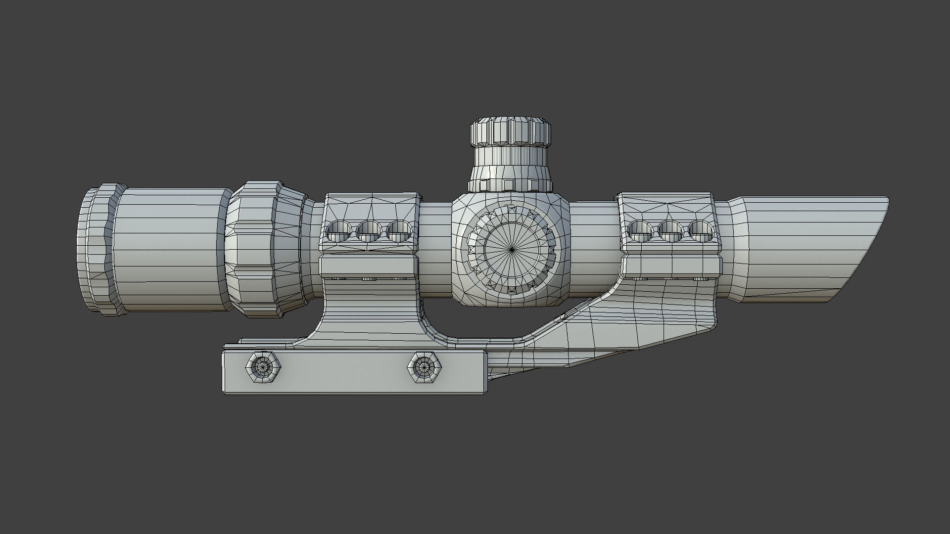 Weapon - Scope - 10 - TacticalCraftsman Low-poly 3D model_17