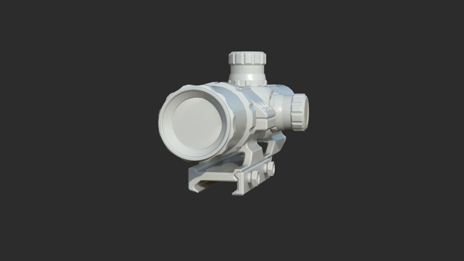 Weapon - Scope - 10 - TacticalCraftsman Low-poly 3D model_15