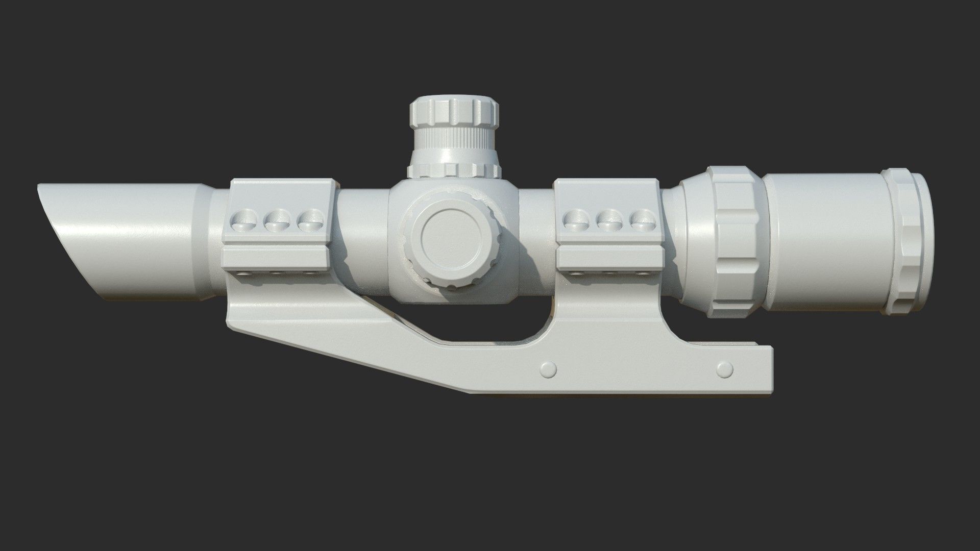 Weapon - Scope - 10 - TacticalCraftsman Low-poly 3D model_13