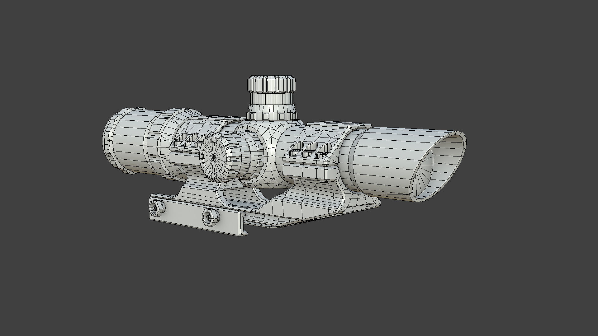 Weapon - Scope - 10 - TacticalCraftsman Low-poly 3D model_18