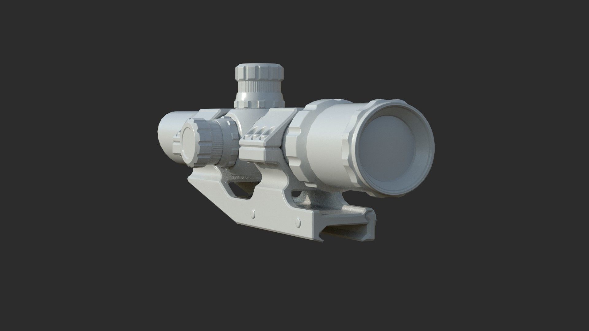 Weapon - Scope - 10 - TacticalCraftsman Low-poly 3D model_14