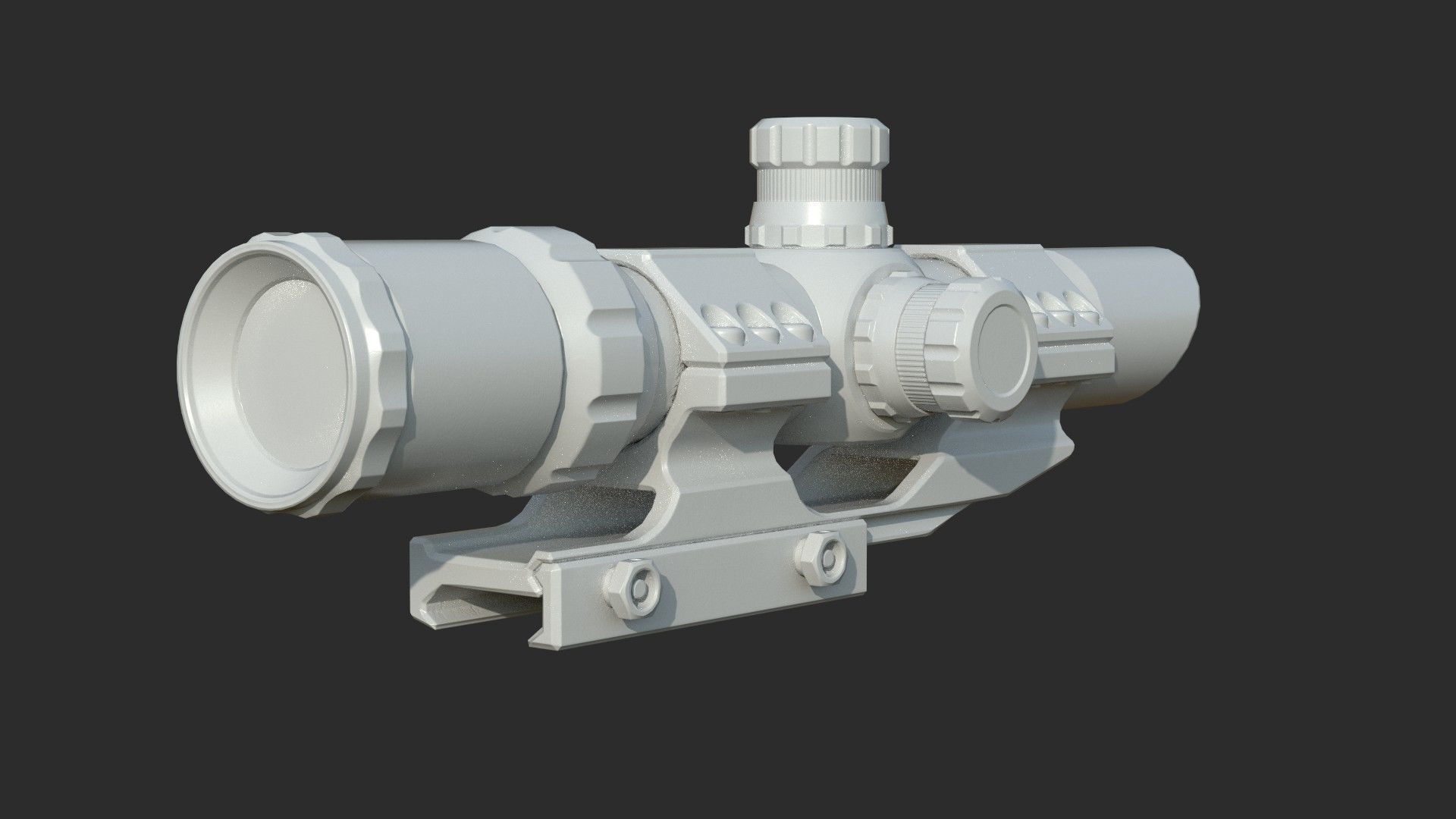 Weapon - Scope - 10 - TacticalCraftsman Low-poly 3D model_16
