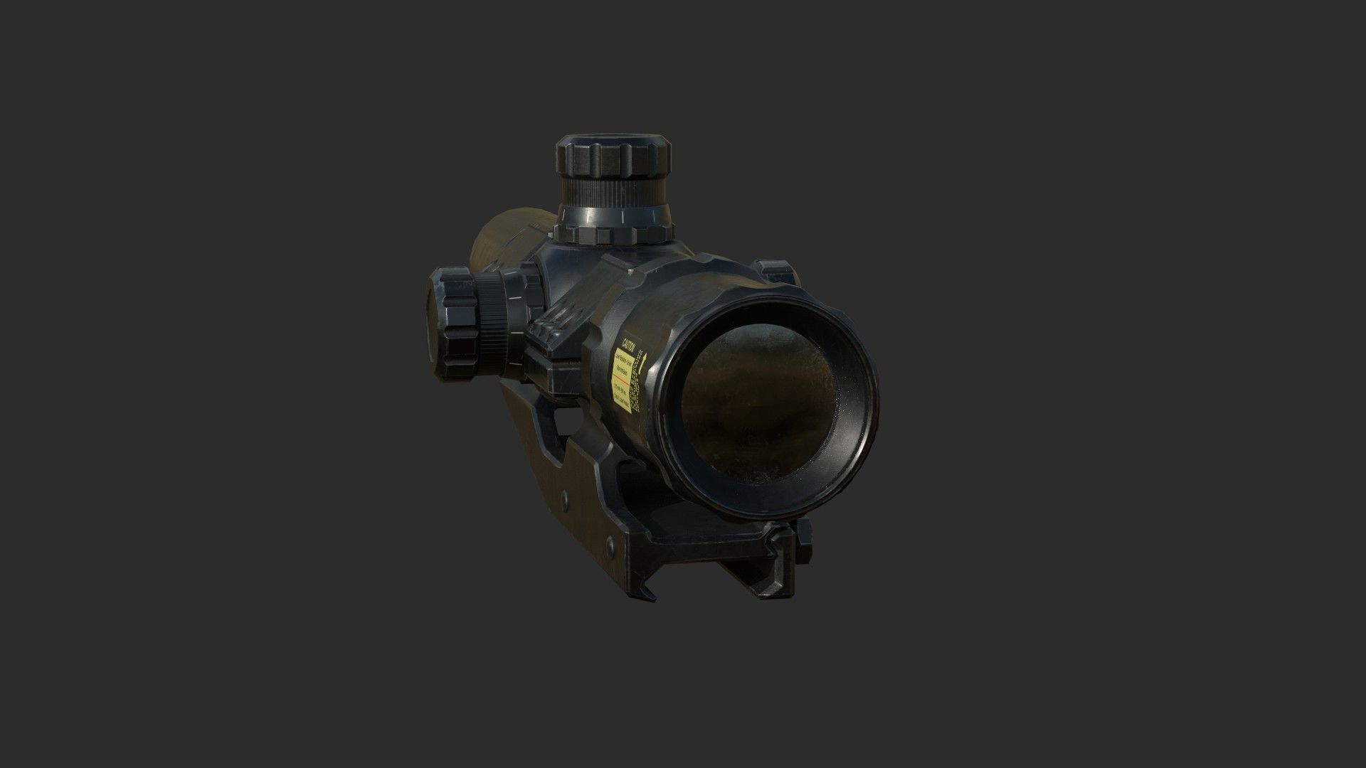 Weapon - Scope - 10 - TacticalCraftsman Low-poly 3D model_3