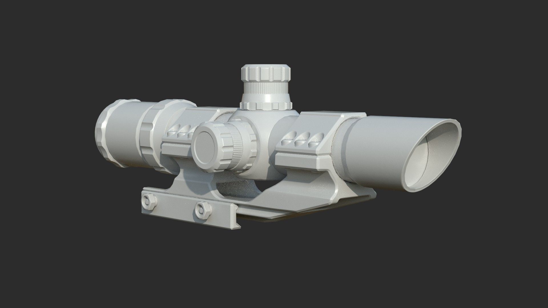 Weapon - Scope - 10 - TacticalCraftsman Low-poly 3D model_10