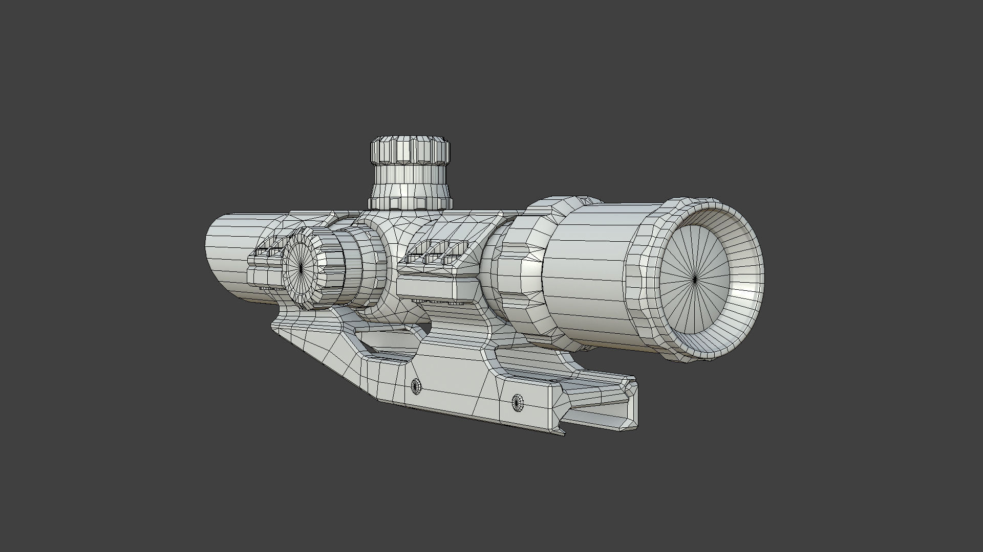 Weapon - Scope - 10 - TacticalCraftsman Low-poly 3D model_22