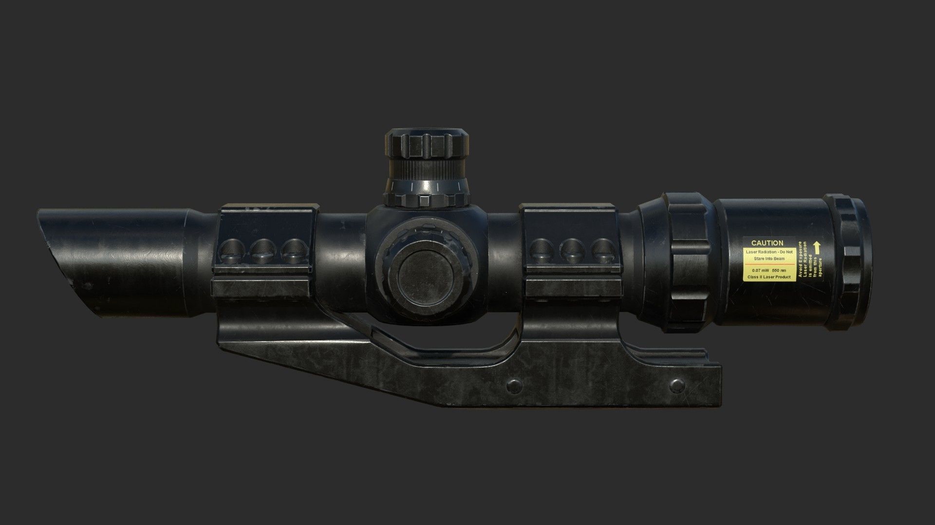 Weapon - Scope - 10 - TacticalCraftsman Low-poly 3D model_1