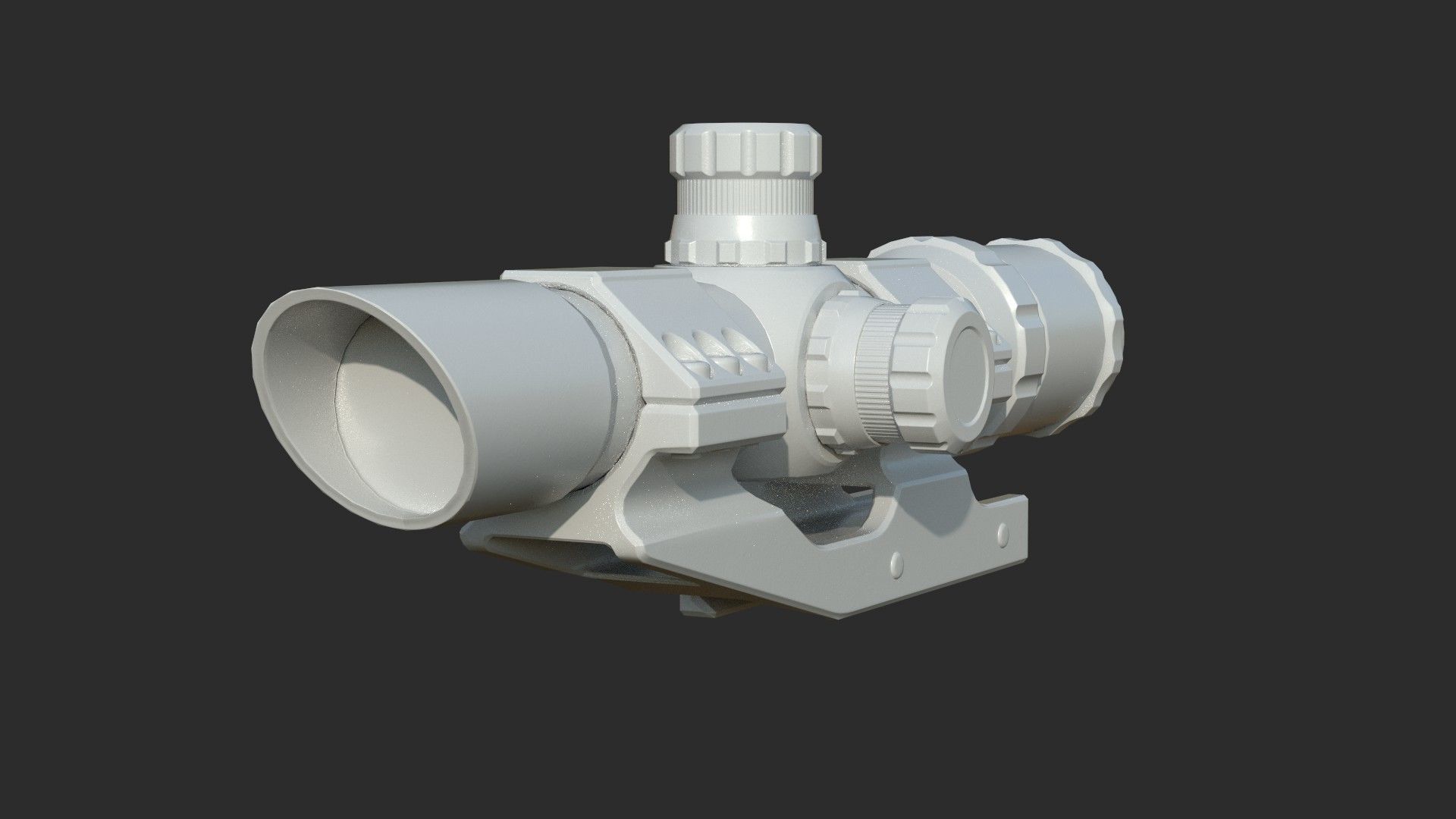 Weapon - Scope - 10 - TacticalCraftsman Low-poly 3D model_12