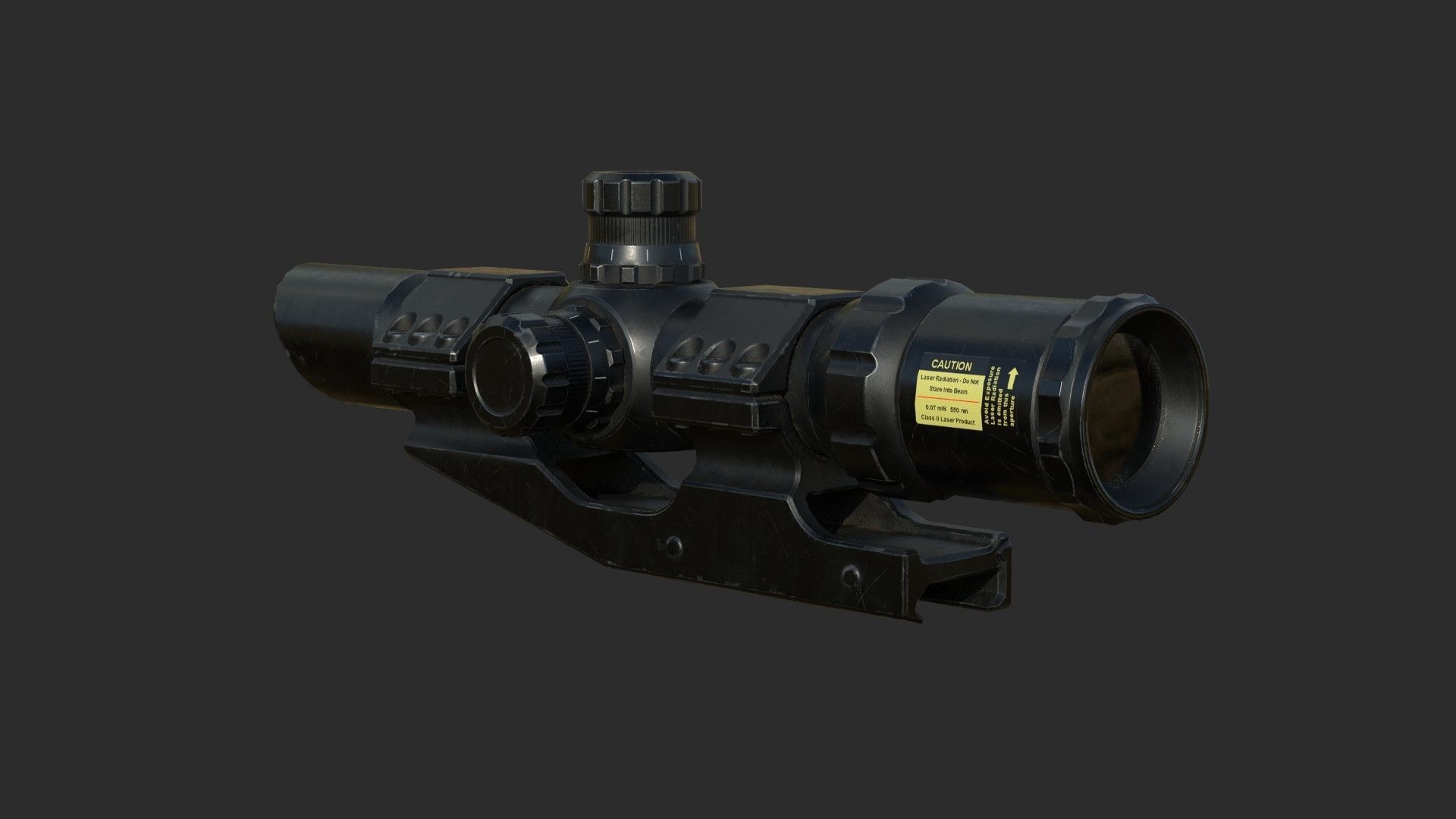 Weapon - Scope - 10 - TacticalCraftsman Low-poly 3D model_2