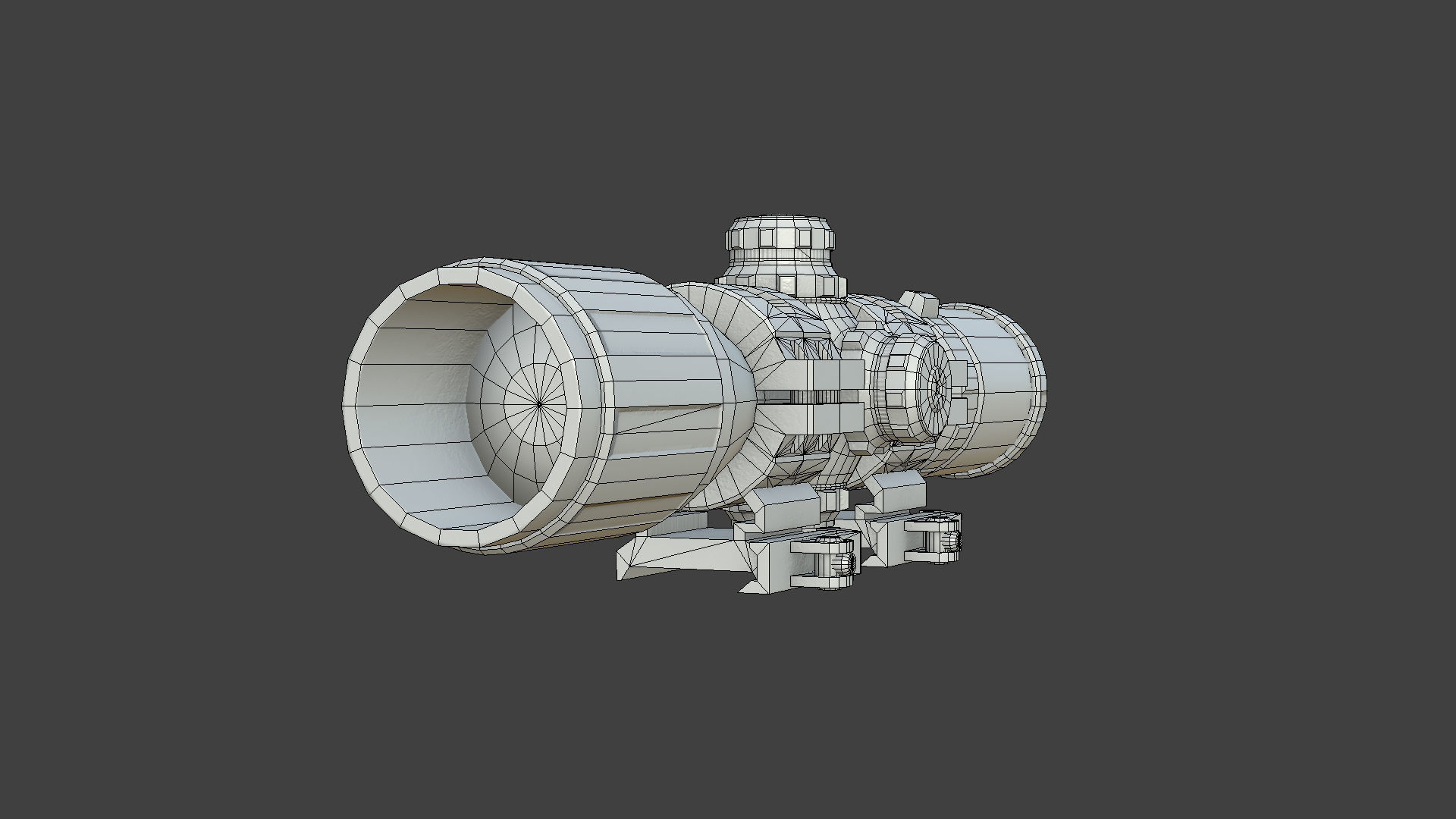 Weapon - Scope - 12 - UTG3BugBuster Low-poly 3D model_21