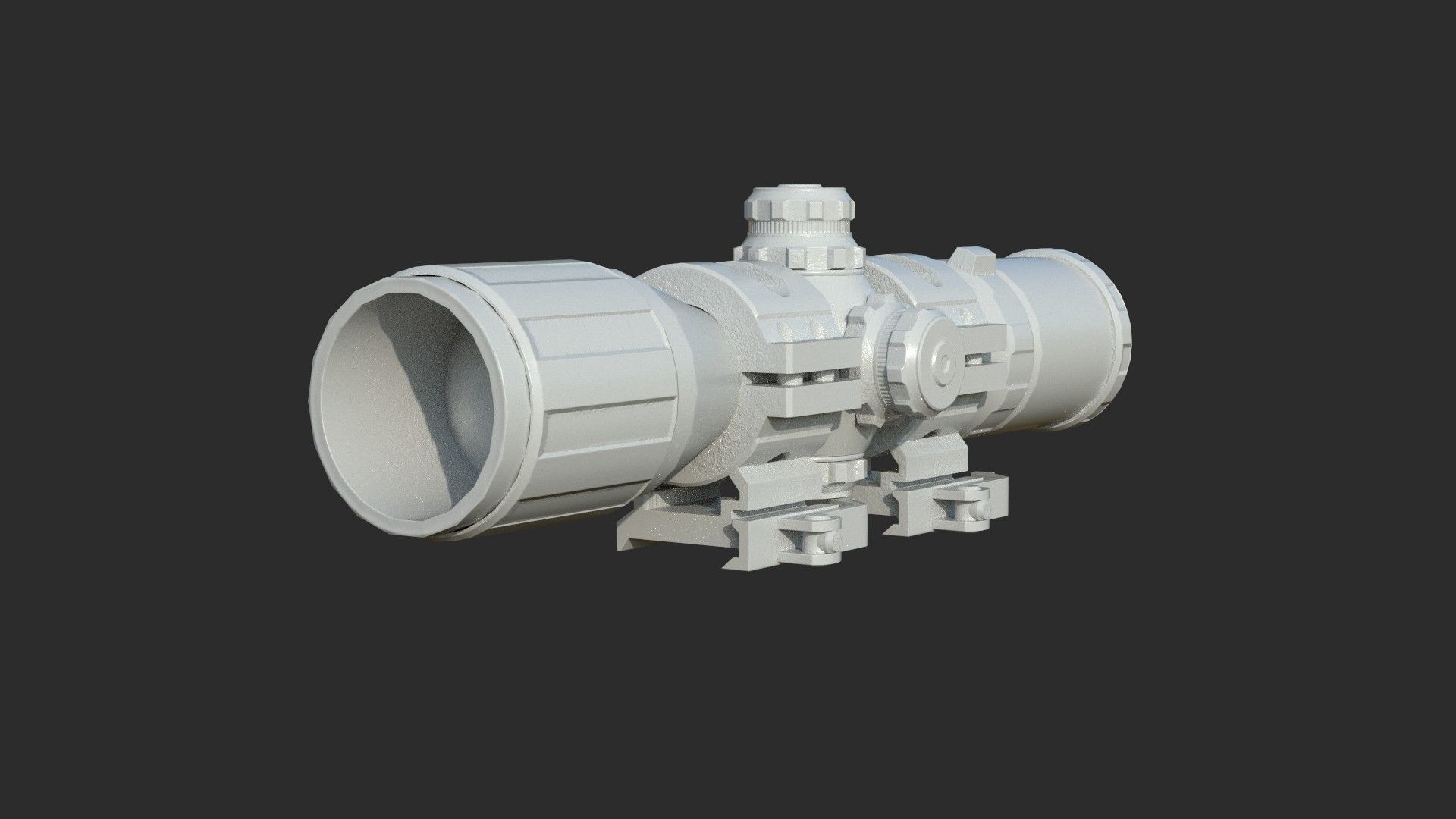 Weapon - Scope - 12 - UTG3BugBuster Low-poly 3D model_13