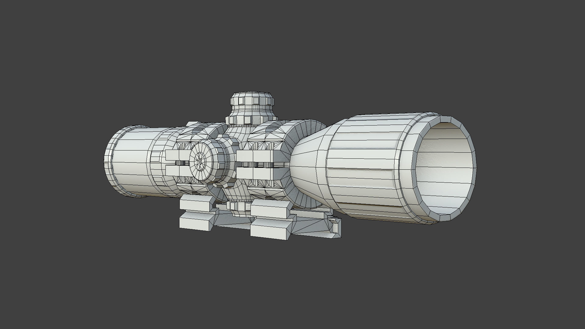 Weapon - Scope - 12 - UTG3BugBuster Low-poly 3D model_19