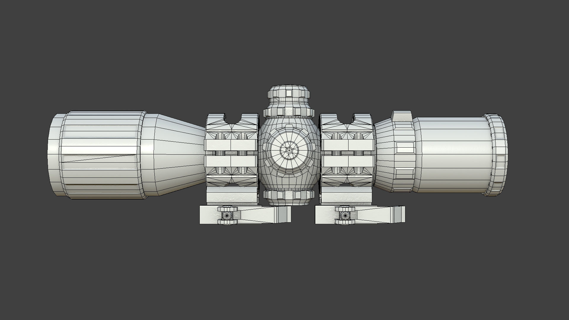 Weapon - Scope - 12 - UTG3BugBuster Low-poly 3D model_22