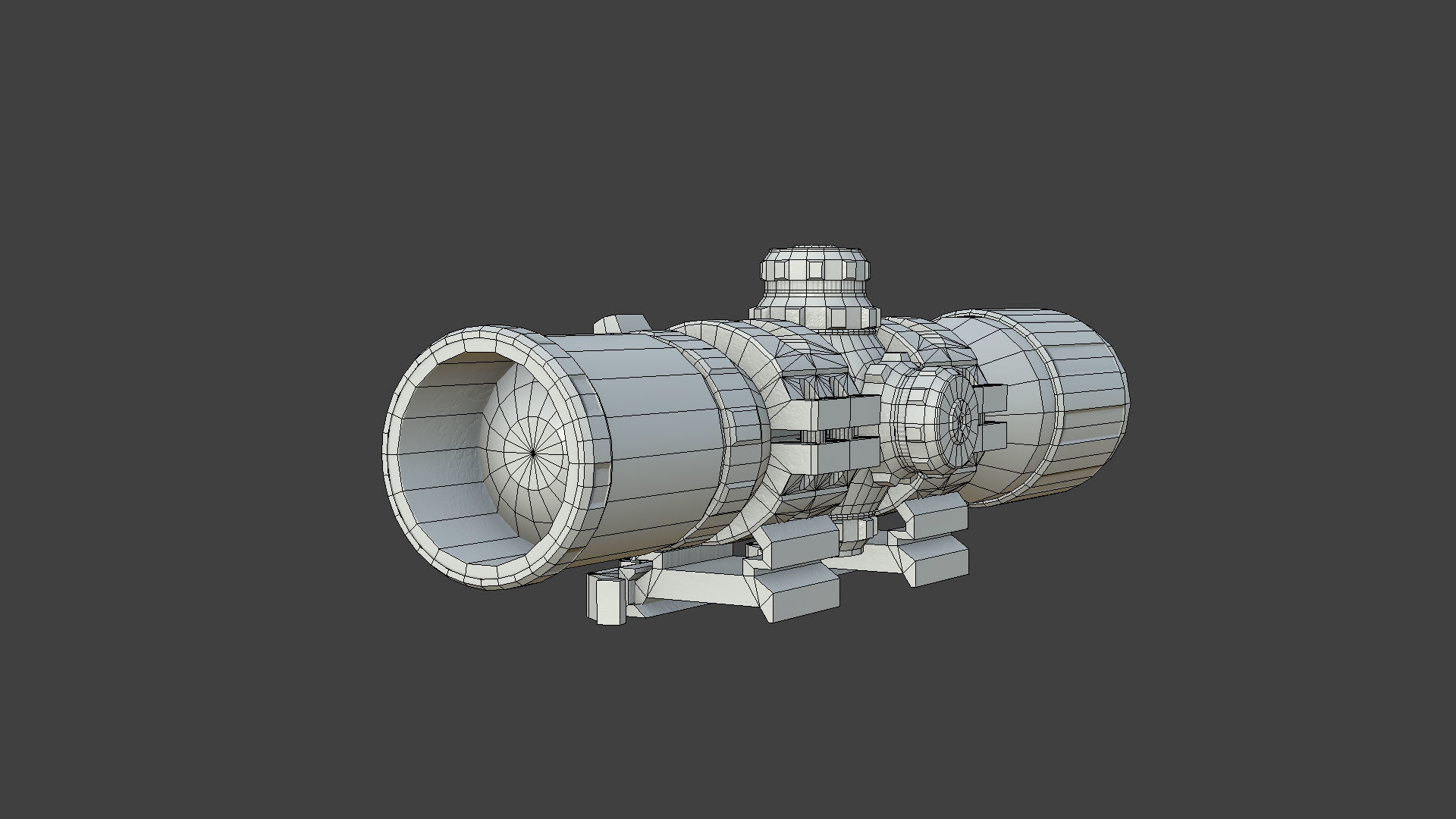 Weapon - Scope - 12 - UTG3BugBuster Low-poly 3D model_25