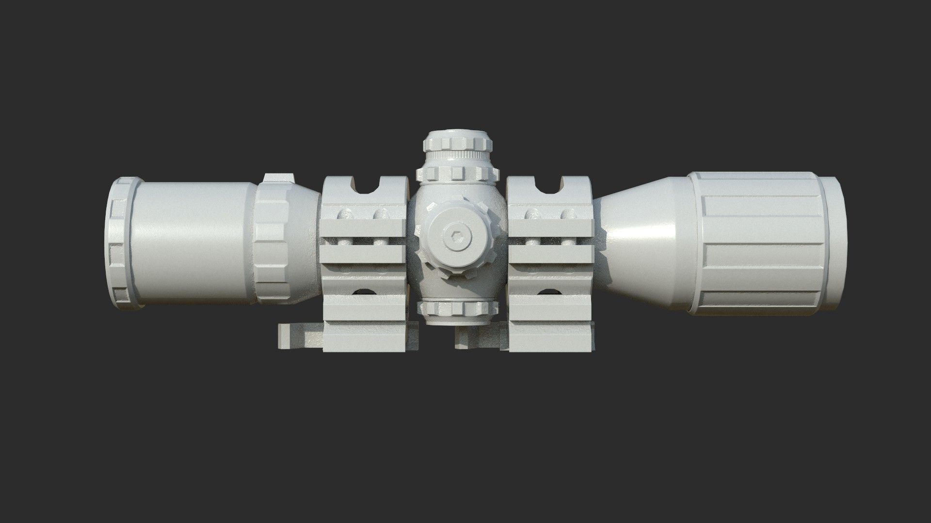 Weapon - Scope - 12 - UTG3BugBuster Low-poly 3D model_10