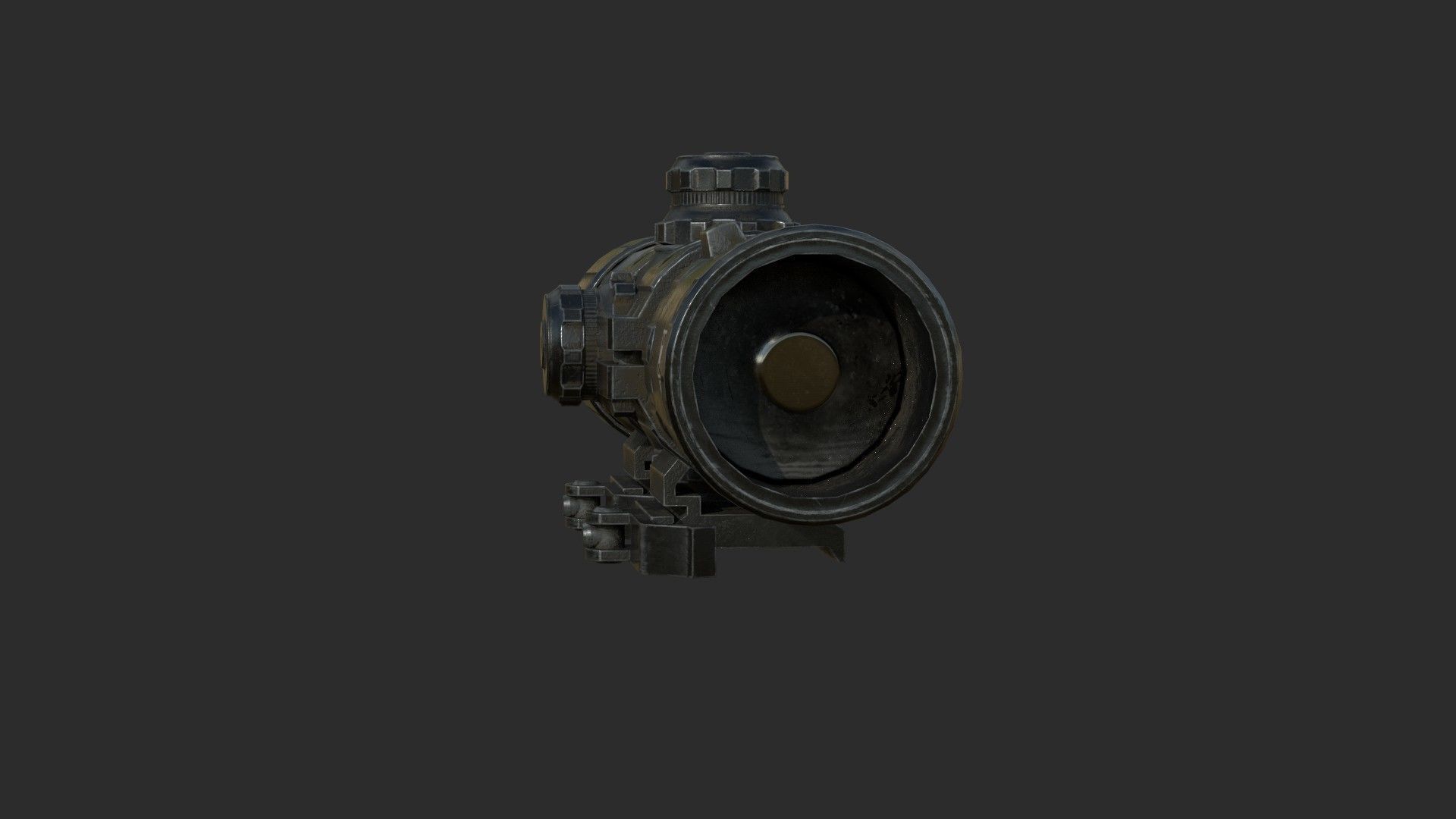 Weapon - Scope - 12 - UTG3BugBuster Low-poly 3D model_8