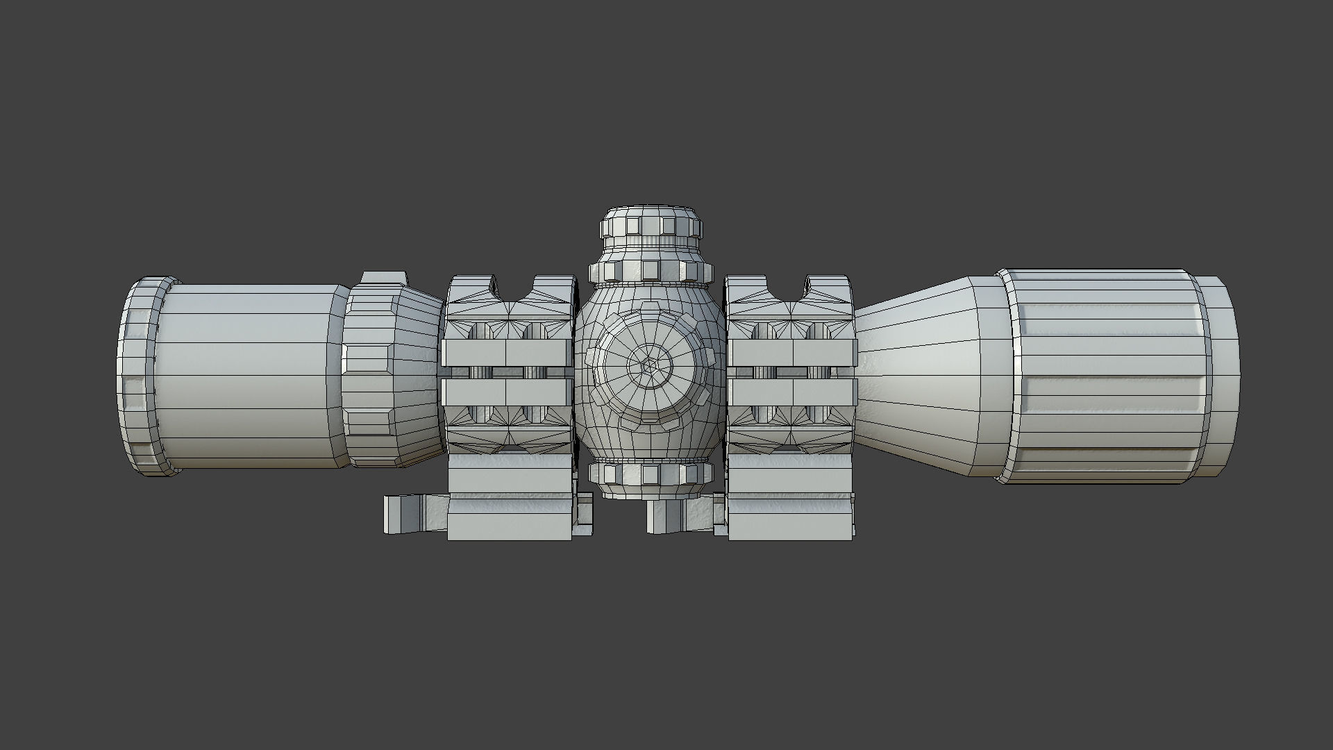 Weapon - Scope - 12 - UTG3BugBuster Low-poly 3D model_18
