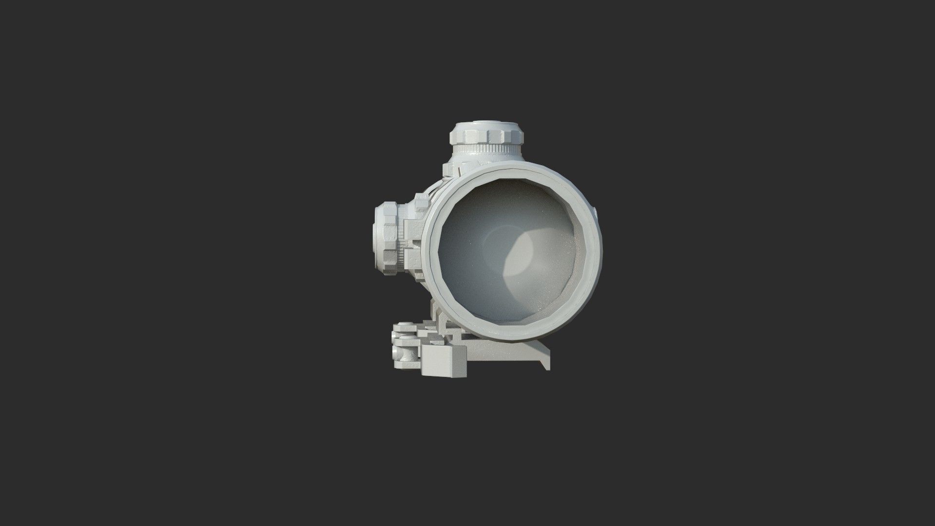 Weapon - Scope - 12 - UTG3BugBuster Low-poly 3D model_16