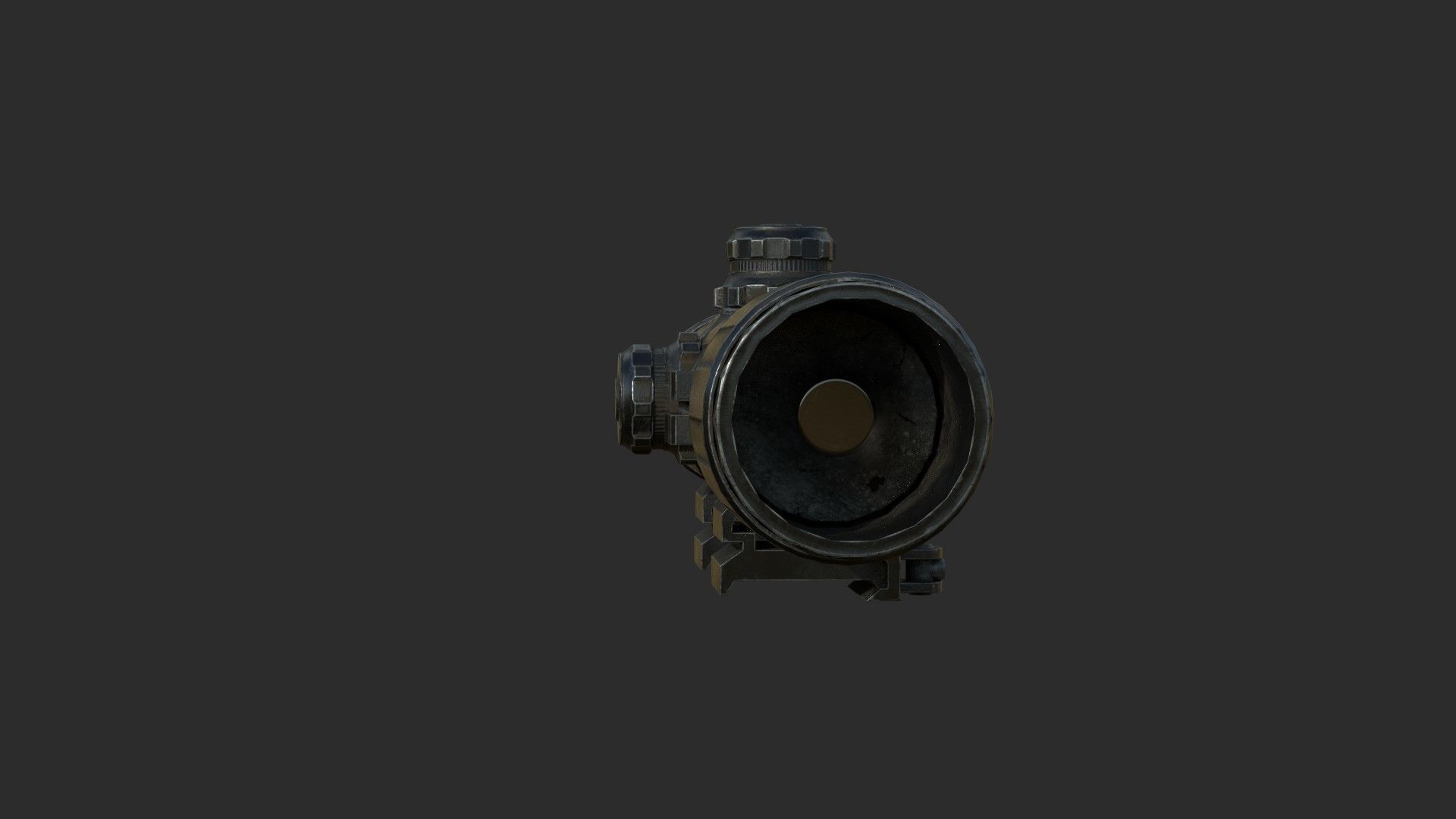Weapon - Scope - 12 - UTG3BugBuster Low-poly 3D model_4