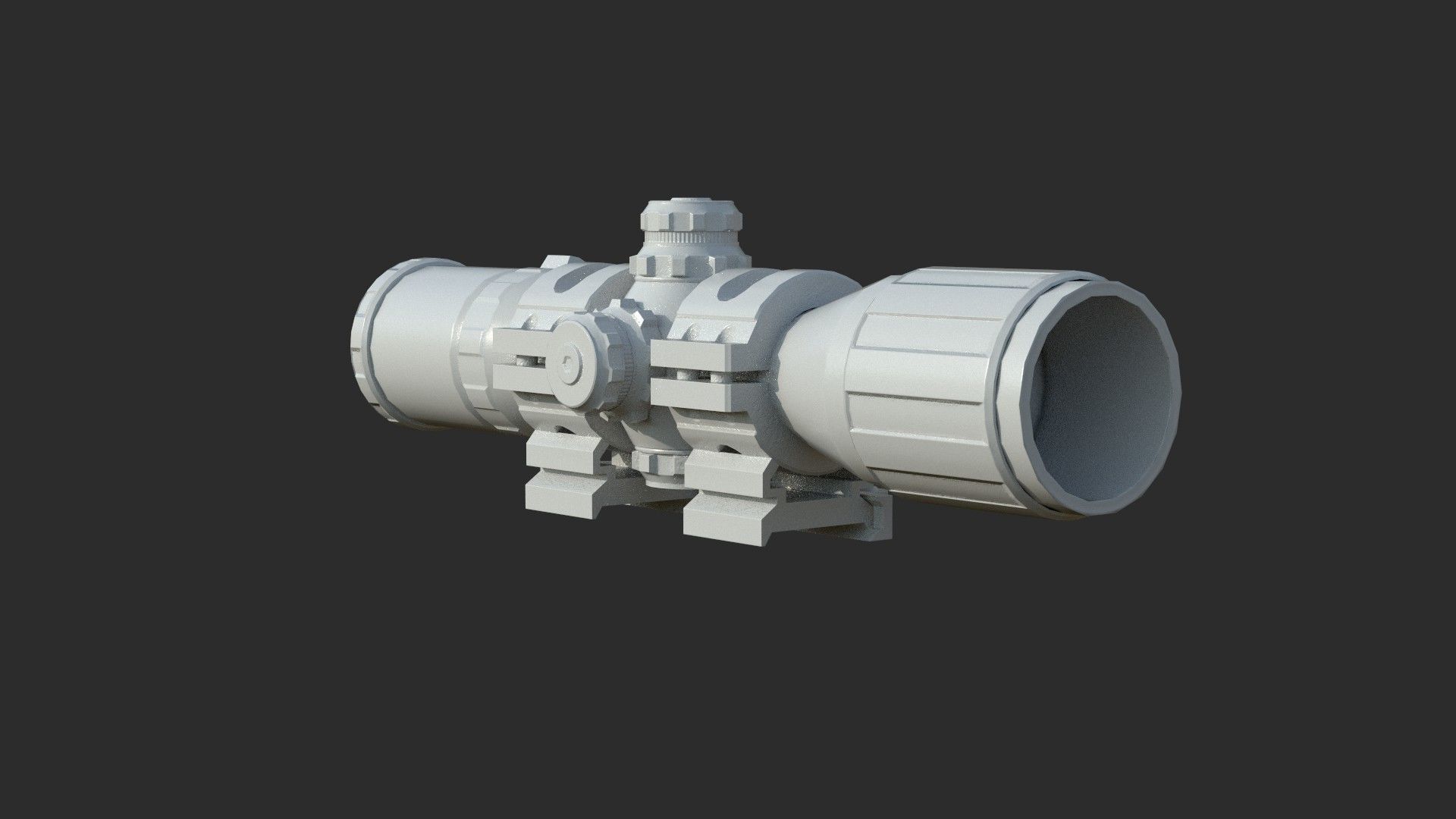 Weapon - Scope - 12 - UTG3BugBuster Low-poly 3D model_11