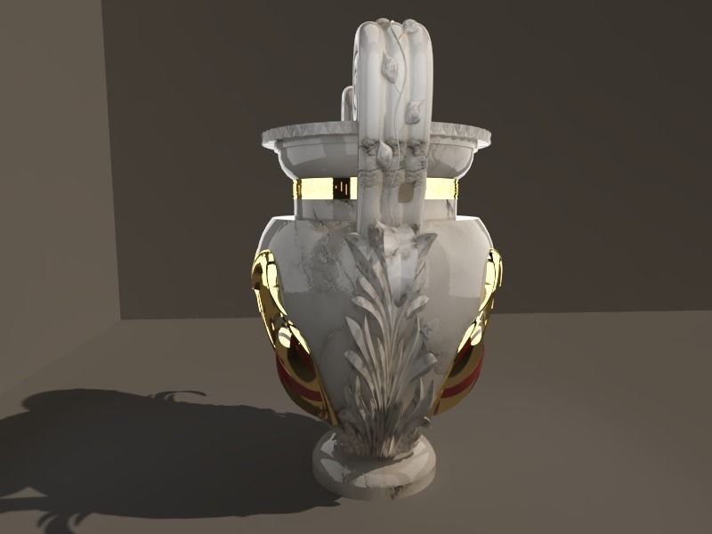 Roman vase 3D model_2