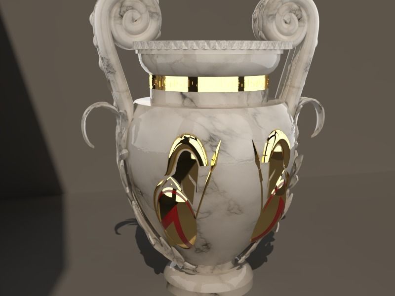 Roman vase 3D model_1
