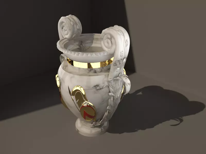 Roman vase 3D model_0