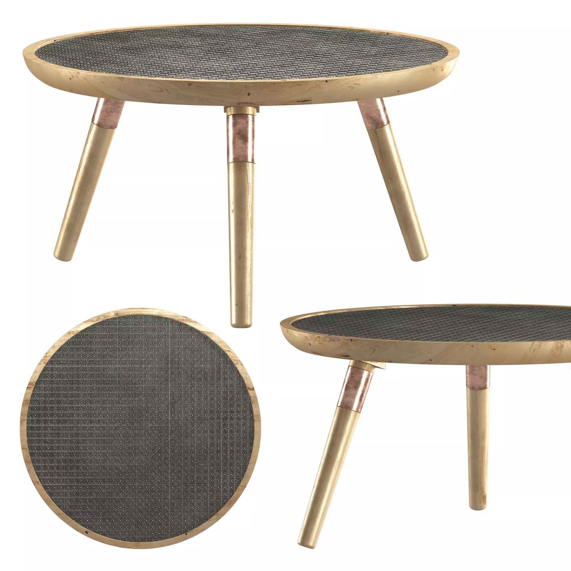 Coffee table Jafar large 3D model_0