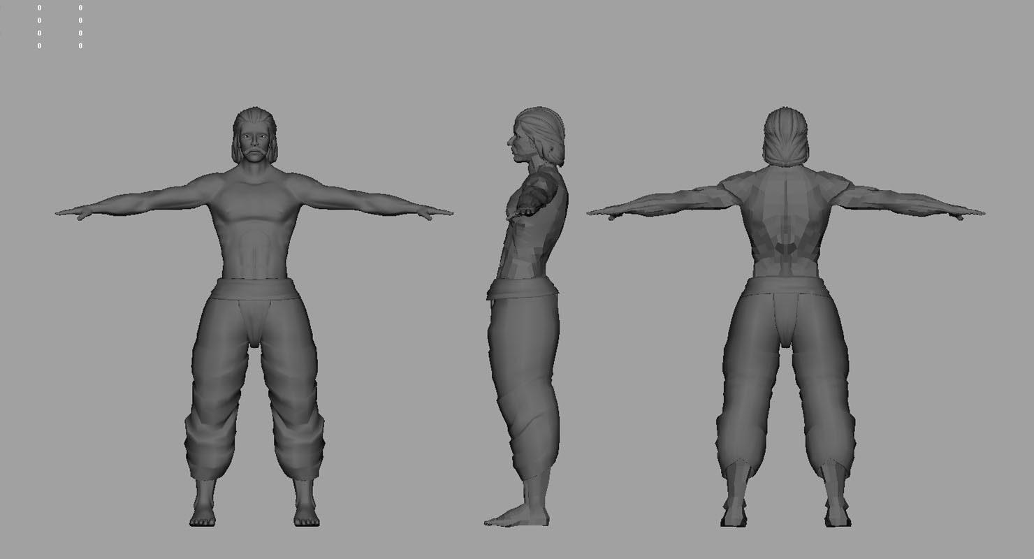 man 3d model final work 3D model_4