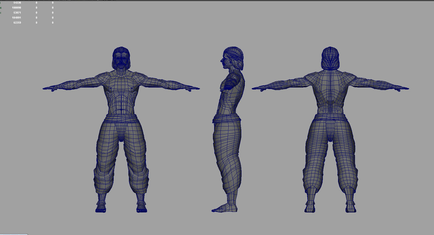 man 3d model final work 3D model_5