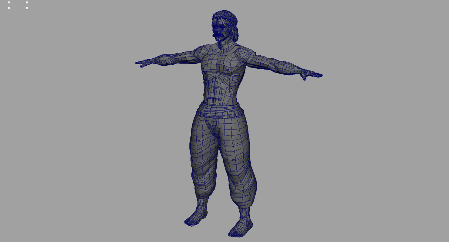 man 3d model final work 3D model_7