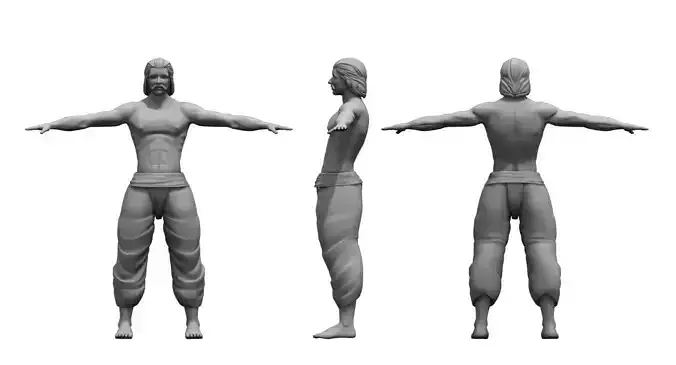 man 3d model final work