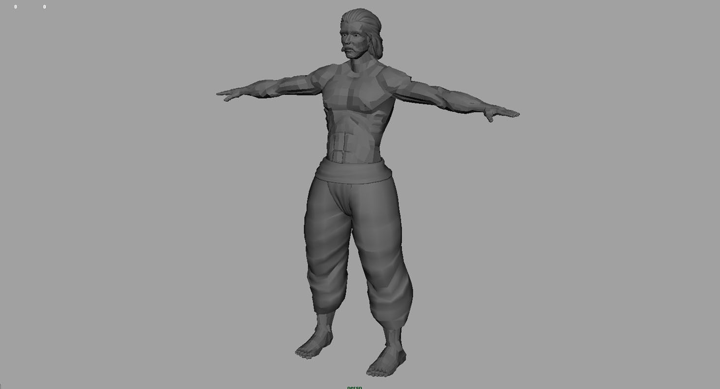 man 3d model final work 3D model_8