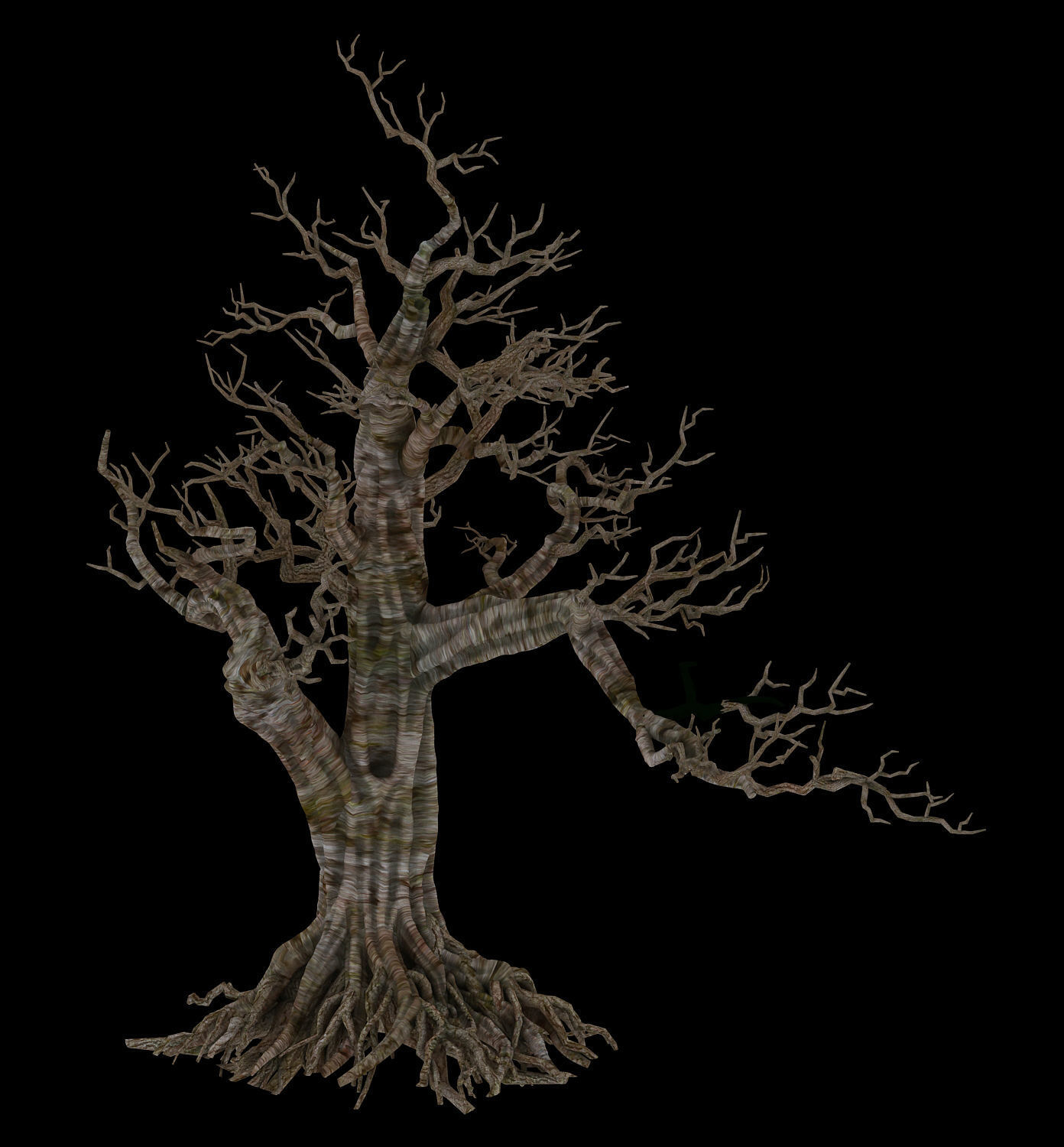 Plant - wind are grass dead tree 06 3D model_3