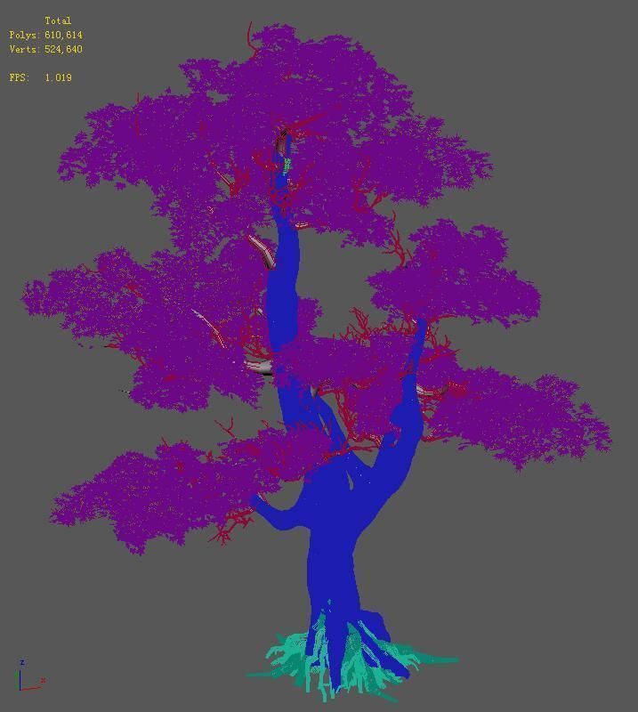 Plant - Windy Grassland Trees 03 3D model_2