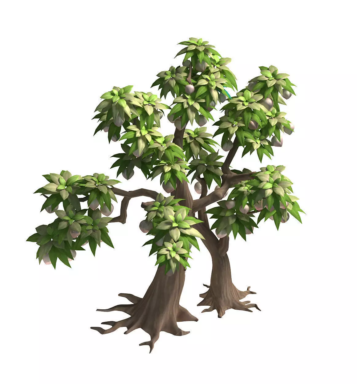 Plant model - peach tree 272 3D model_0