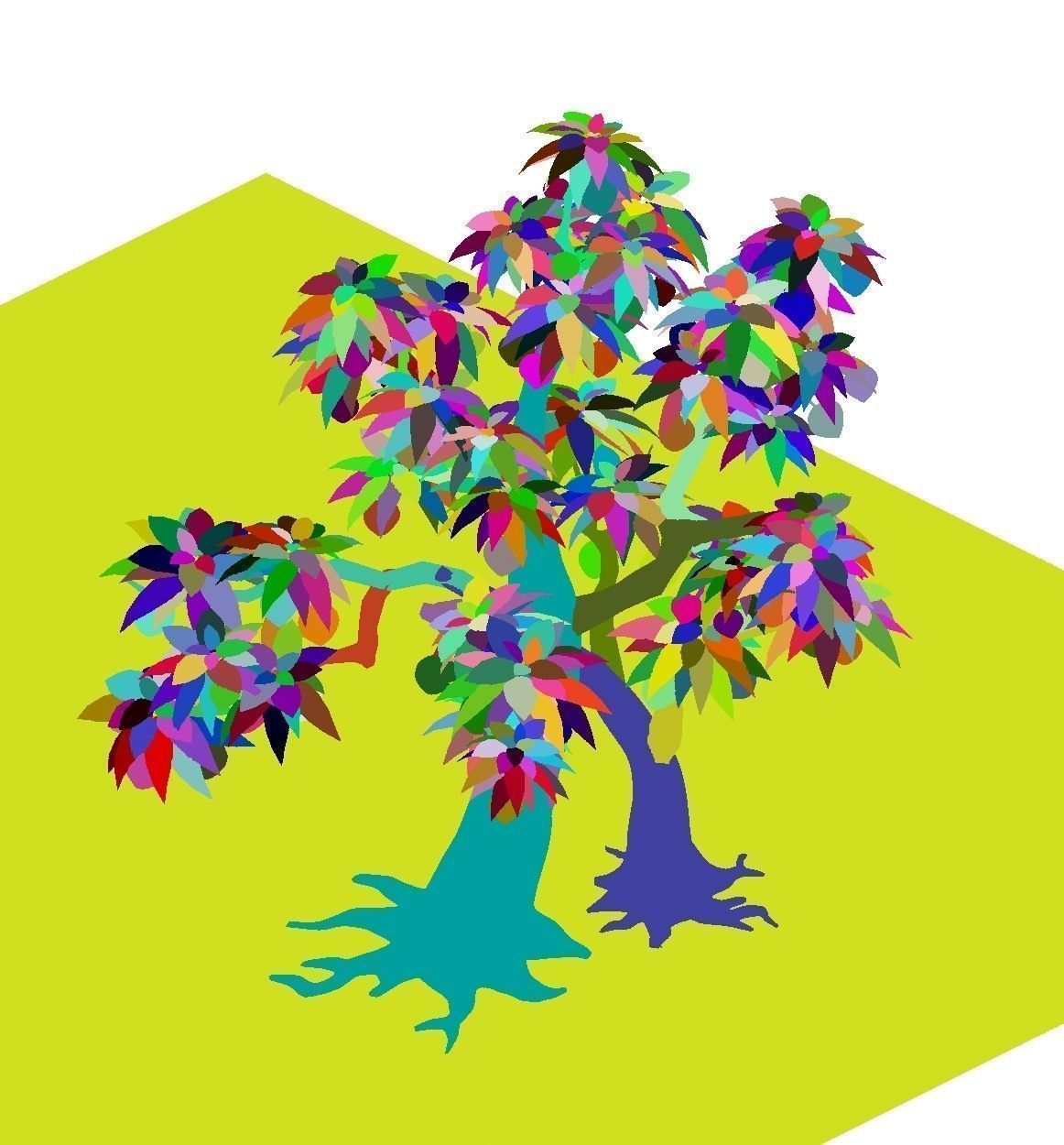 Plant model - peach tree 272 3D model_1
