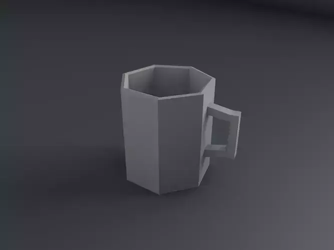 Low Poly Mug coffee