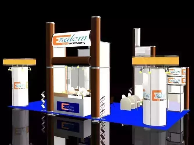 3d stand Exhibition booth 5x10 Octanorm system