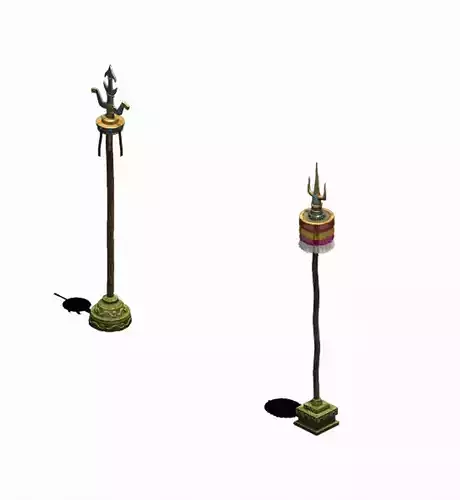 Prairie - flagpole 3D model