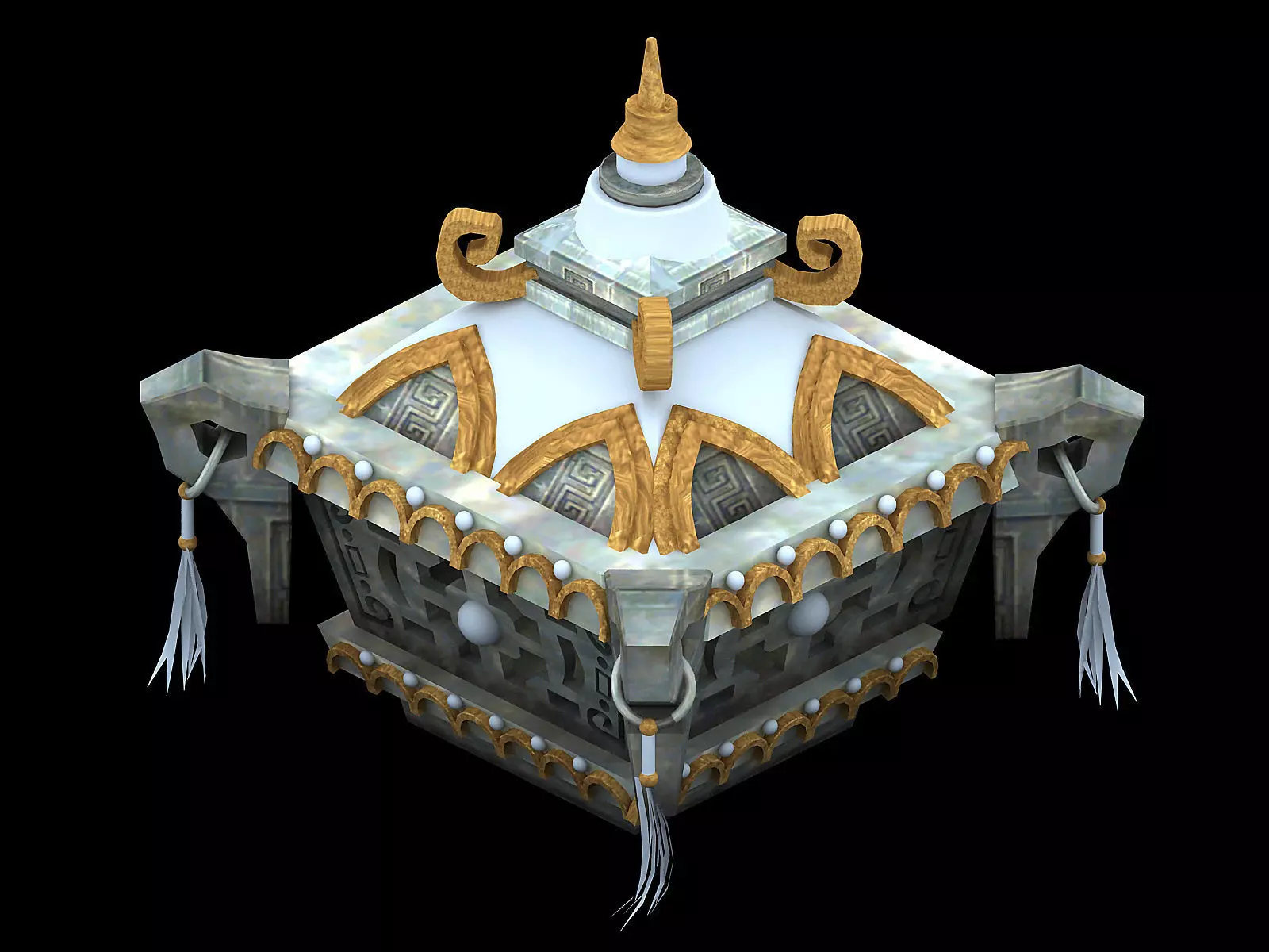 Dongfu objects - incense burner 3D model_0