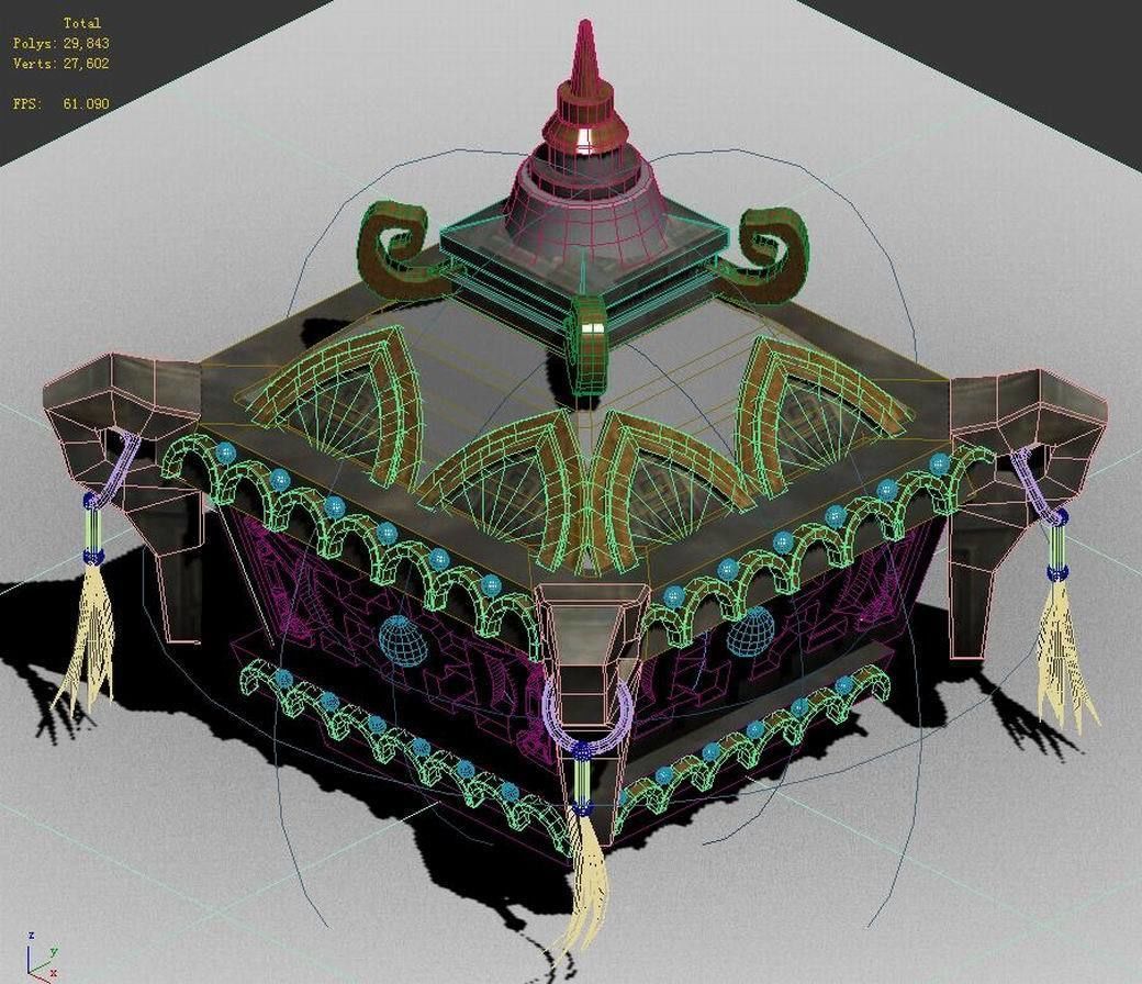 Dongfu objects - incense burner 3D model_2