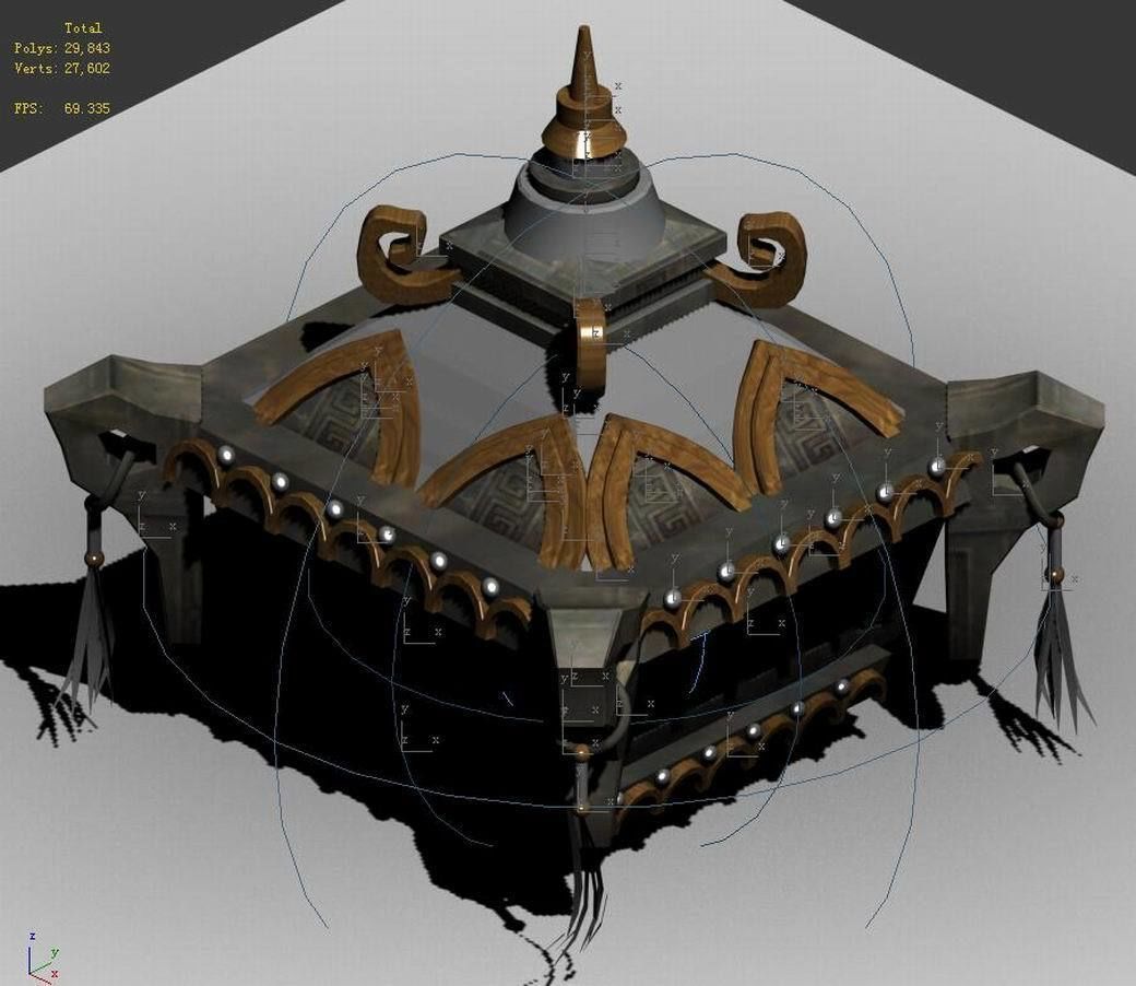 Dongfu objects - incense burner 3D model_1