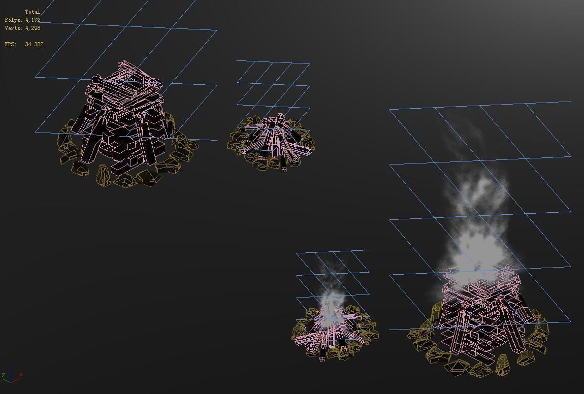 Bonfire 043 3D model_2