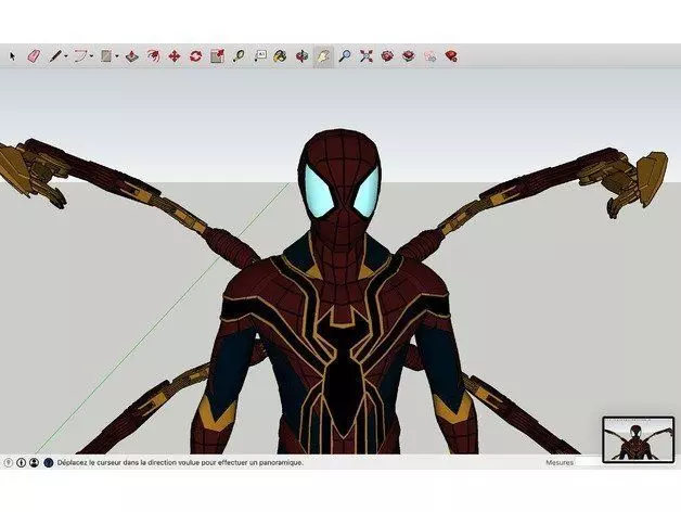 IronSpider spider - man in software Free 3D model